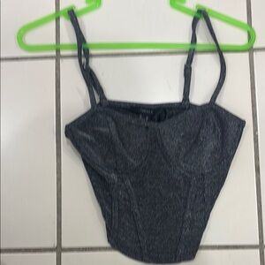 Sparkly Gray Camisole Top